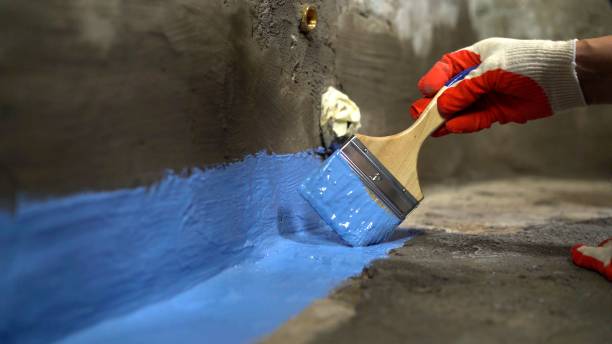 Commercial Waterproofing project at a Little Falls, NJ business property by SJ Waterproofing Pros